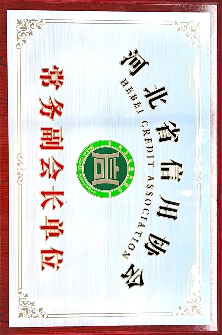 河(hé)北(běi)省信用(yòng)協會(huì)常務副會(huì)長(cháng)